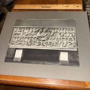 Vintage Sarcophagus Scenes Of Old New Testament Early Christian Sculpture Photo